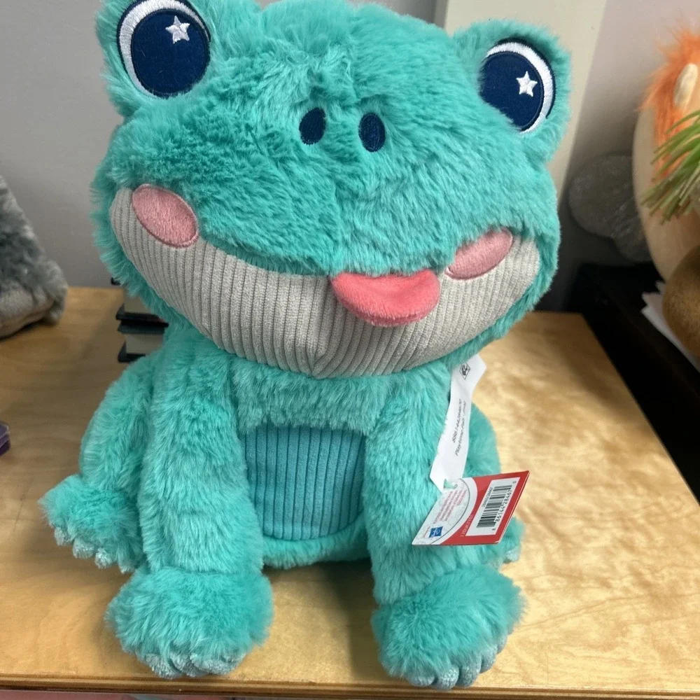 [New]. PLAYSKOOL HASBRO PLAYTIME PALS FROG PLUSH; 10.5 In Tall ; New with Tag
